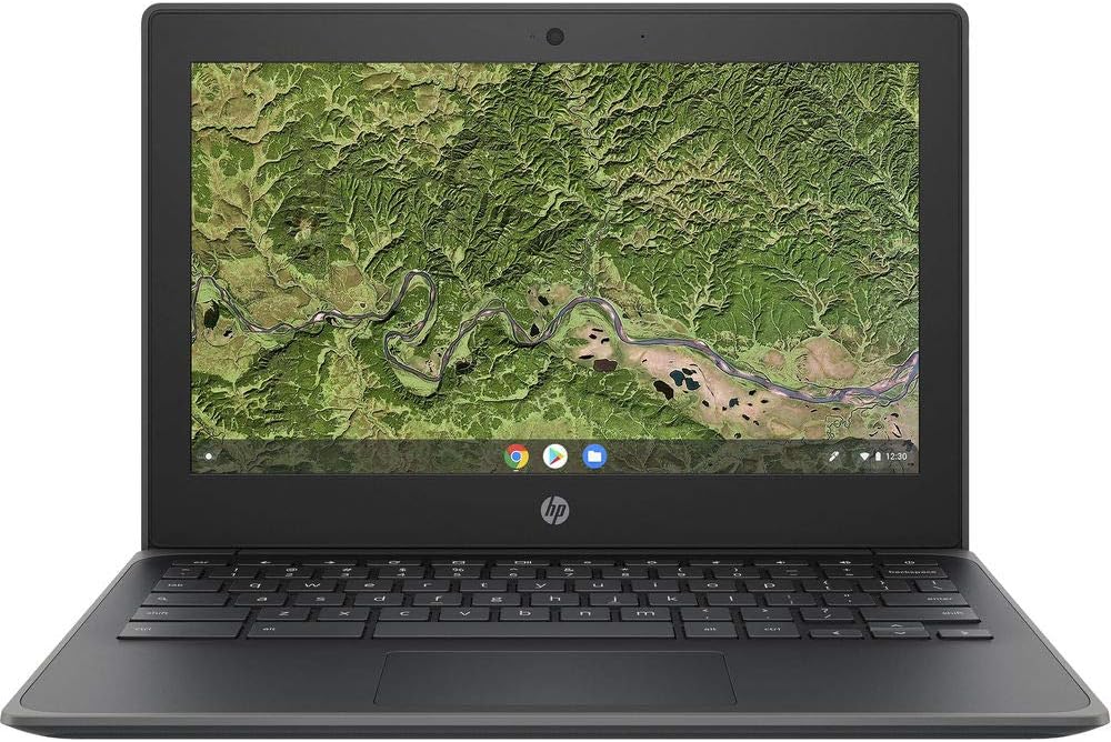 الإصدار التعليمي من HP Chromebook 11A G8   شاشة لمس 11.6 بوصة   كمبيوتر محمول عالي الدقة بنظام التشغيل Chrome AMD  32 جيجابايت eMMC 4 جيجابايت رام A4-9120C - رمادي