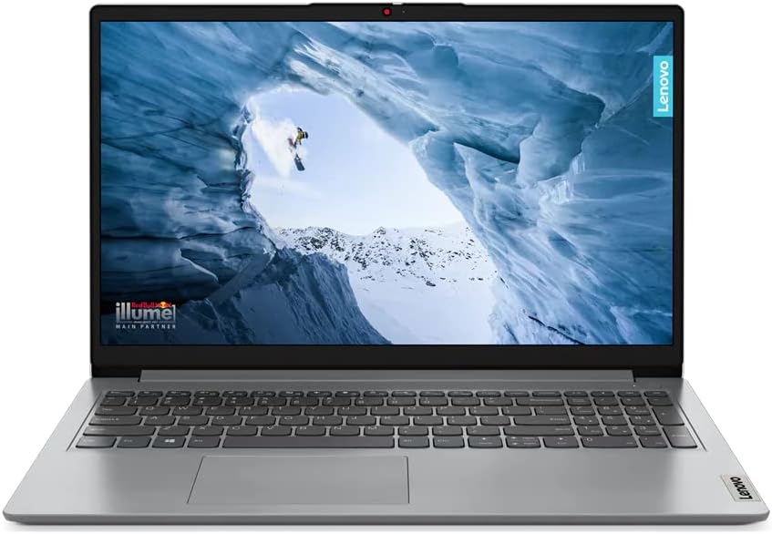 Lenovo IdeaPad 1 with 15.6 Inch FHD Display - AMD Ryzen 5-7520U - 8GB RAM - 512GB SSD - Integrated AMD Radeon  Graphics Windows 11 - English / Arabic Keyboard - Gray