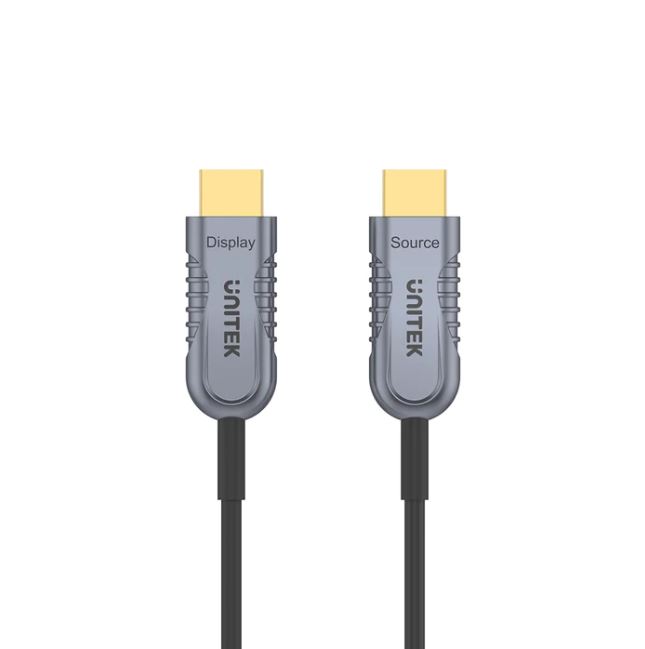 Unitek Ultrapro HDMI2.1 Active Optical 3M Cable Space Grey and Black color