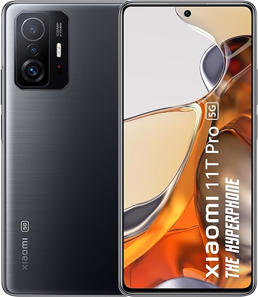 Xiaomi 11T Pro 5G Hyperphone, 8GB RAM, 128GB Storage, SD 888, 120W HyperCharge, Segment's only Phone with Dolby Vision+Dolby Atmos, Meteorite Black