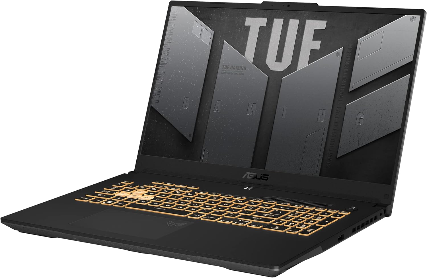 لاب توب أسوس TUF للألعاب FX707ZC4-HX033W مع معالج I7-12700H/ ذاكرة وصول عشوائي سعة 16 جيجابايت / 1 تيرابايت SSD/ شاشة 17.3 بوصة FHD 144 هرتز/ Nvidia RTX3050- 4 جيجابايت بحد أقصى 95 وات TGP/ ويندوز11 / لوحة مفاتيح عربية-انجليزية 1 منطقة RGB