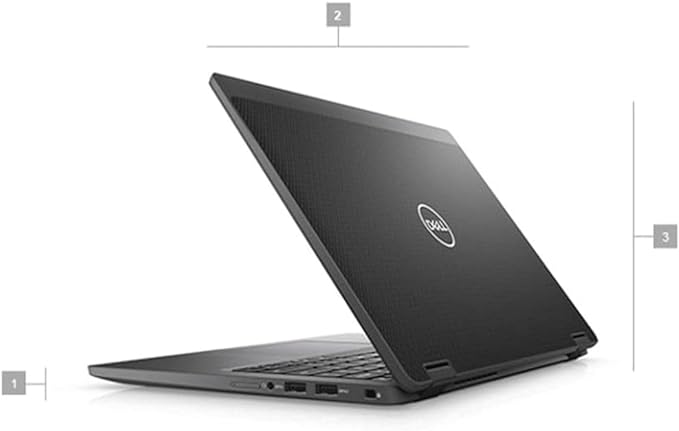 Dell Latitude 7000 7410 2-in-1 2020 14 Inch FHD Touch Core i7 4 Cores 4.9 GHz , 10th Gen 1TB SSD, 16GB RAM Windows 10 Professional Keyboard English/Arabic - Carbon Fiber