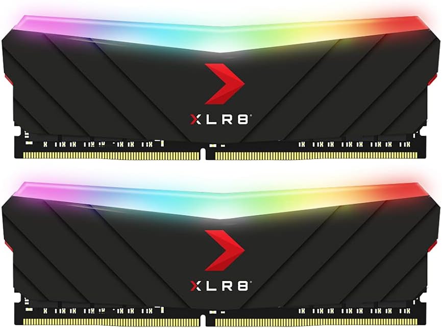 PNY 16GB 2x8GB XLR8 Gaming EPIC X RGB DDR4 3200MHz Desktop Memory RAM MD16GK2D4320016XRGB, 16GB (2x8GB) 3200MHz