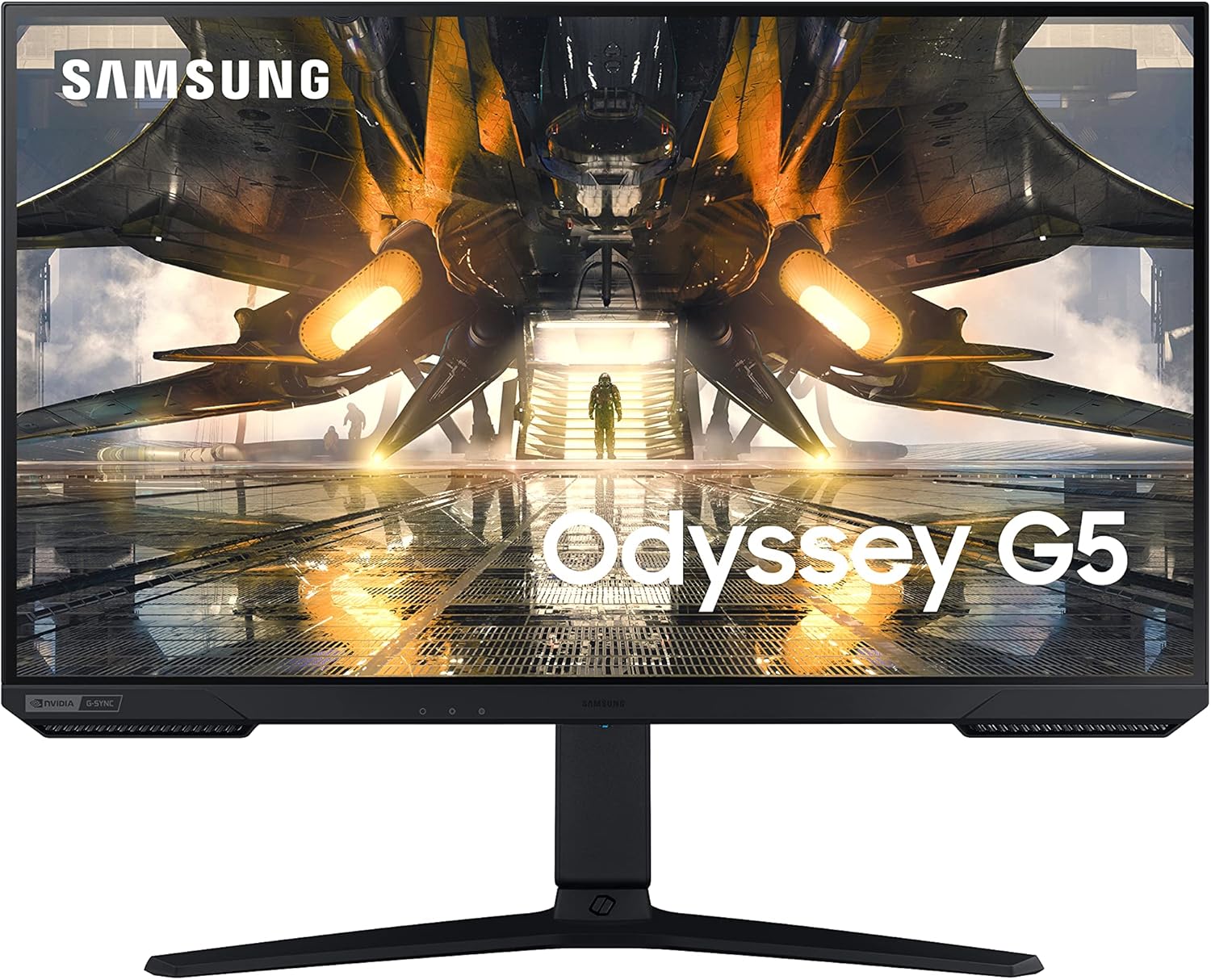 SAMSUNG Odyssey G50A Series 27-Inch WQHD (2560x1440) Gaming Monitor, 165Hz, 1ms, IPS Panel, G-Sync, HDR10 (1 Billion Colors) (LS27AG500PNXZA)