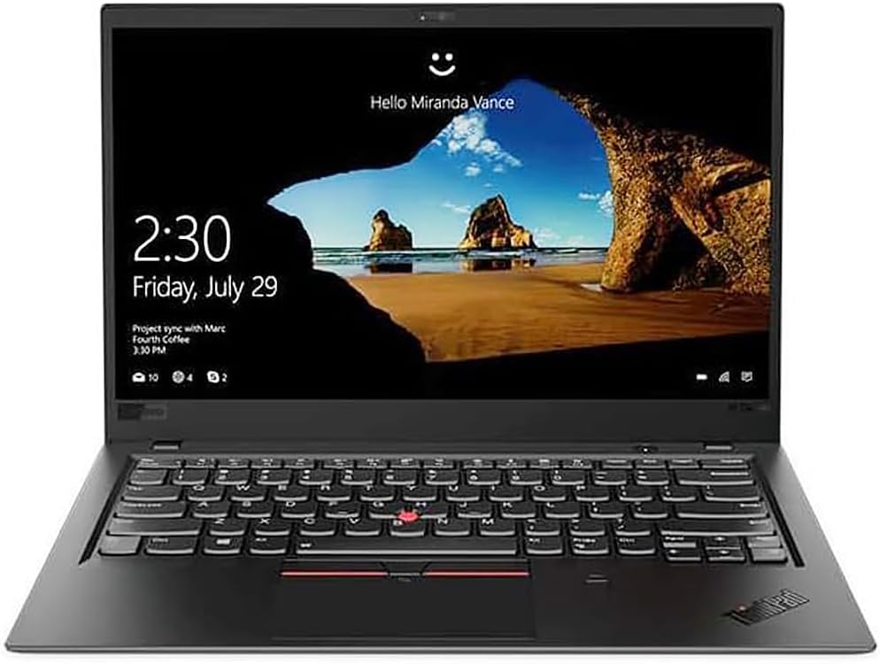 Lenovo Thinkpad X1 Carbon 6th Gen 14 Inch Business Laptop Intel Core I7 2.4GHZ 8G DDR3 M.2 256G SSD Windows 10 Pro - Black