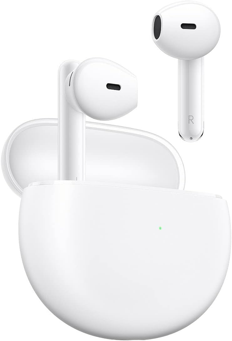 OPPO Official Enco Air W32 True Wireless Earbuds, Bluetooth 5.2, Quick Charge, Noise Cancellation, In-Ear Headset - White