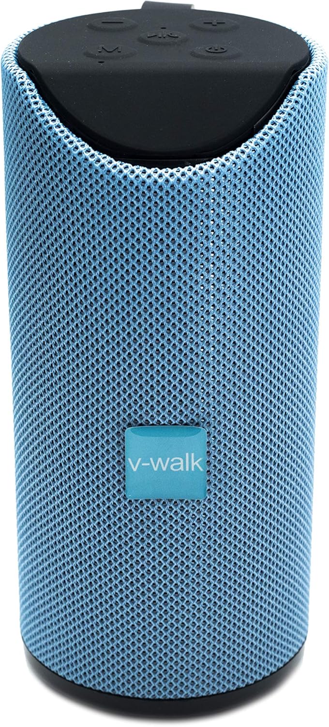 V-Walk Extra BASS Portable Wireless Bluetooth Speaker with 8 Hours Playtime - Blue