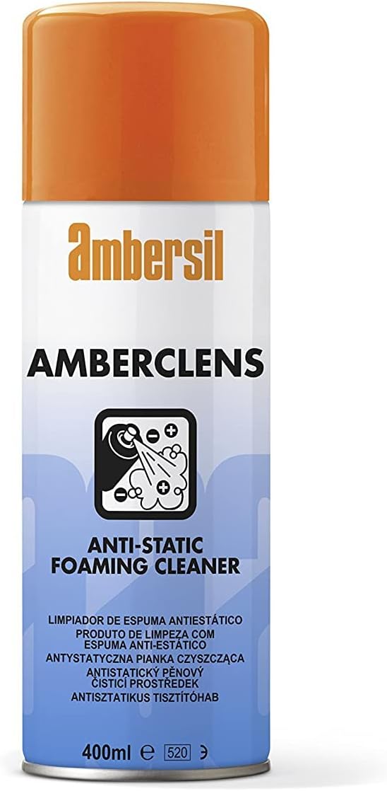 Ambersil Amberclens Aerosol Anti-Static Foaming Cleaner 400Ml - UK