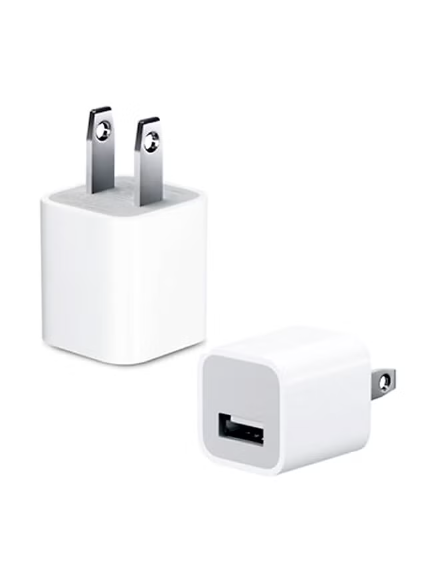 Apple 5W 2PIN Charging Adapter for iPhone/iPads - White