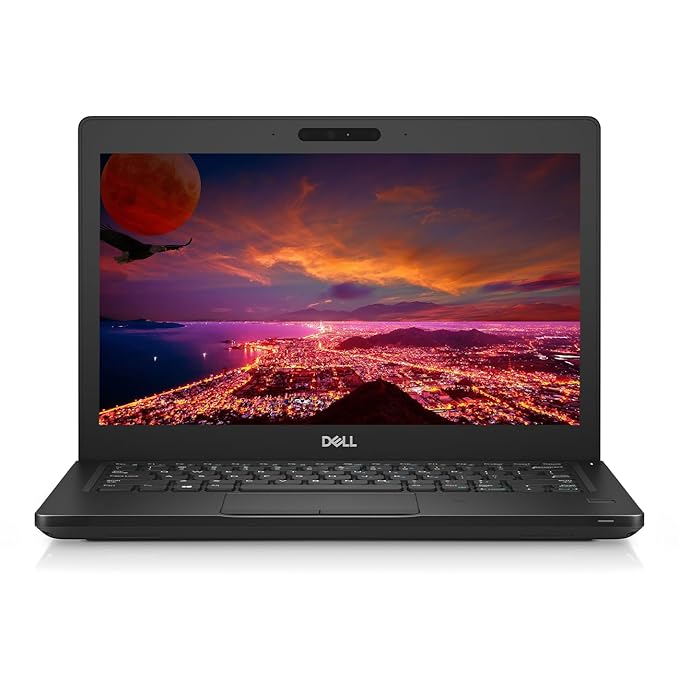 Dell Latitude 5290 2018 12.5 Inch (31.8 cm) HD Display 8th Generation Intel Core i5 Thin & Light HD Laptop Windows 11 MS Office Wi-Fi BT Intel UHD Graphics 256GB SSD - 8GB DDR4 RAM - Black