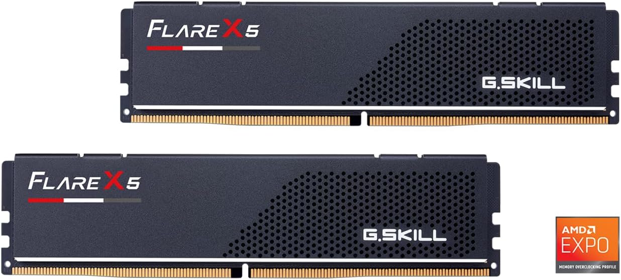 G.Skill RAM DDR5 FLARE X5 (2 X 16GB) 32GB AMD EXPO 6000MT/S (F5-6000J3238F16GX2-FX5)